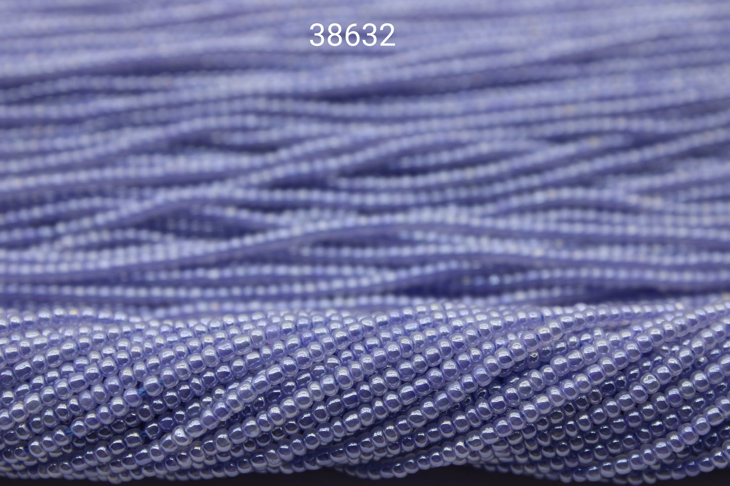 11/0 Preciosa Seed Beads, Light Sapphire Opaque Luster, 1 Hank, Czech Seed Beads, Embroidery Material, Jewelry Supply, 38632