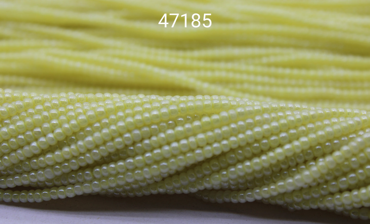 11/0 Preciosa Seed Beads, Beige Pearl Luster, 1 Hank, Czech Seed Beads, Embroidery Material, Jewelry Supply, 47185