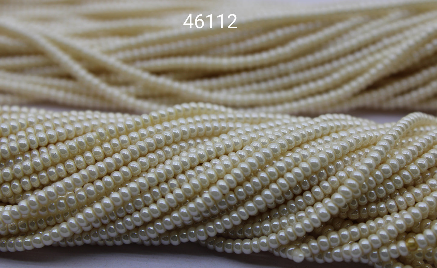 11/0 Preciosa Seed Beads, Pearl Luster, 1 Hank, Czech Seed Beads, Embroidery Material, Jewelry Supply, 46112