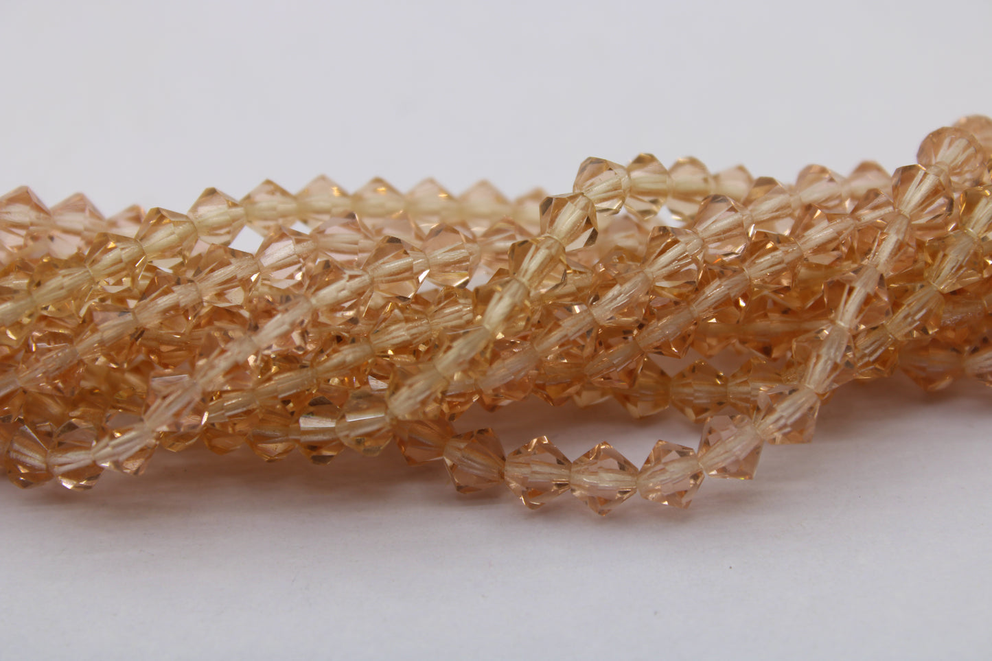 4mm Czech Crystal Bicone Beads, Embroidery Material, Jewelry supply, Rose