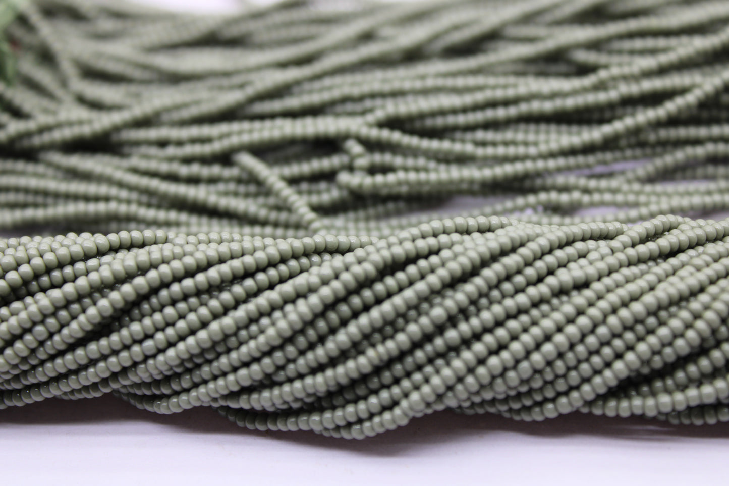 11/0 Preciosa Seed Beads, Cement Gray Opaque, 1 Hank, Czech Seed Beads, Embroidery Material, Jewelry Supply, 43030