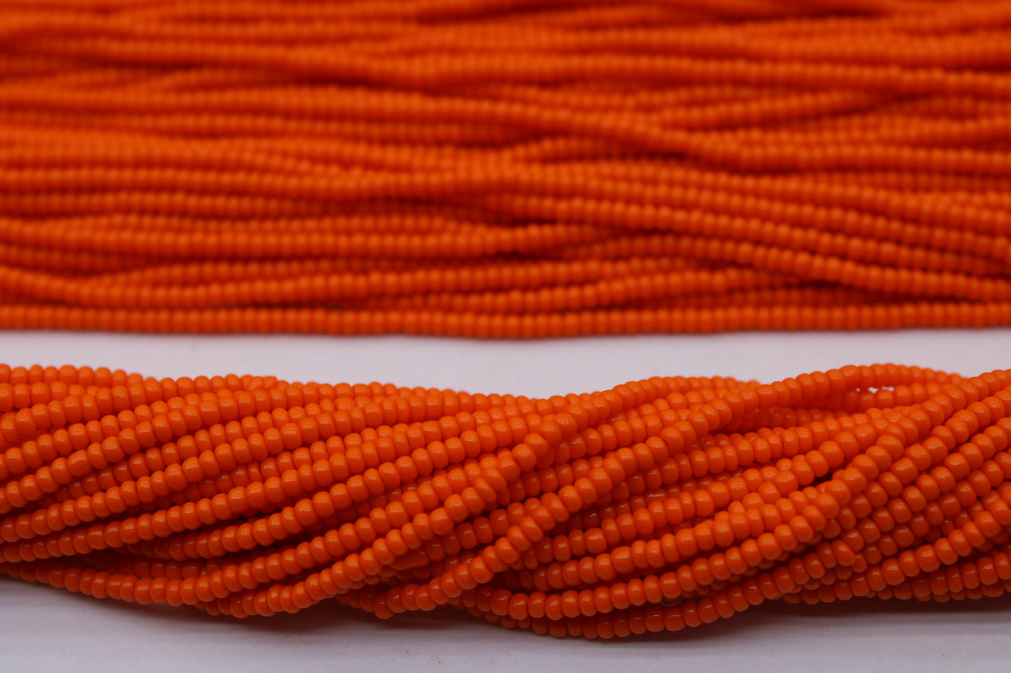 11/0 Preciosa Seed Beads, Dark Orange Opaque, 1 Hank, Czech Seed Beads, Embroidery Material, Jewelry Supply, 93130
