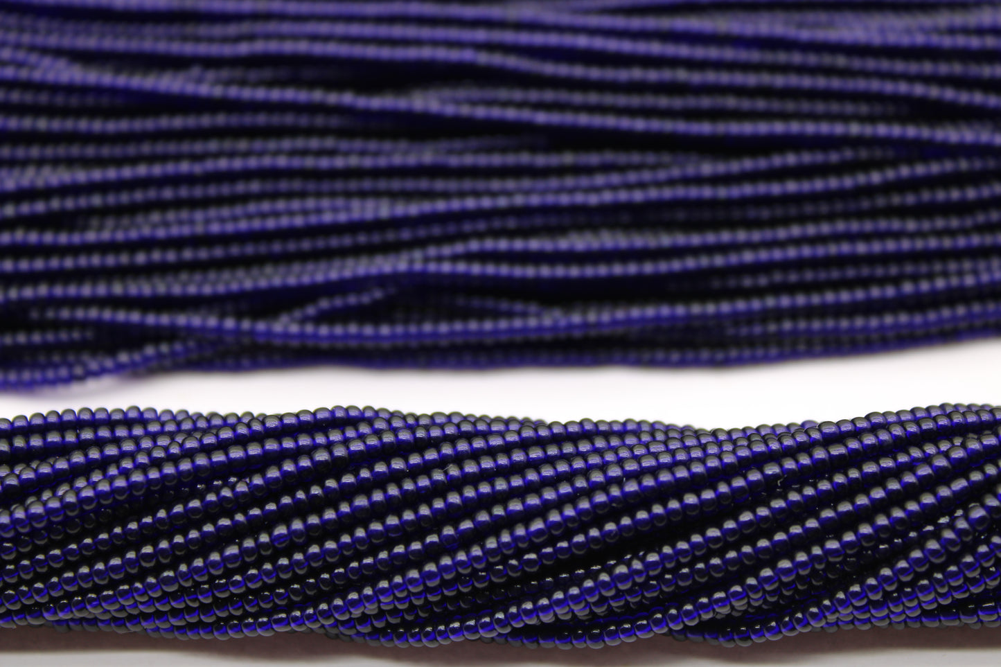 11/0 Preciosa Seed Beads, Deep Cobalt Transparent, 1 Hank, Czech Seed Beads, Embroidery Material, Jewelry Supply, 30110