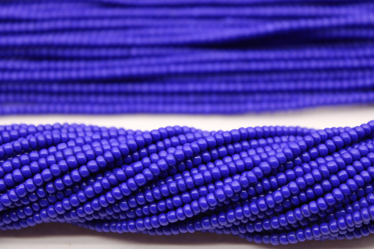 11/0 Preciosa Seed Beads, Medium Blue Opaque, 1 Hank, Czech Seed Beads, Embroidery Material, Jewelry Supply, 33050