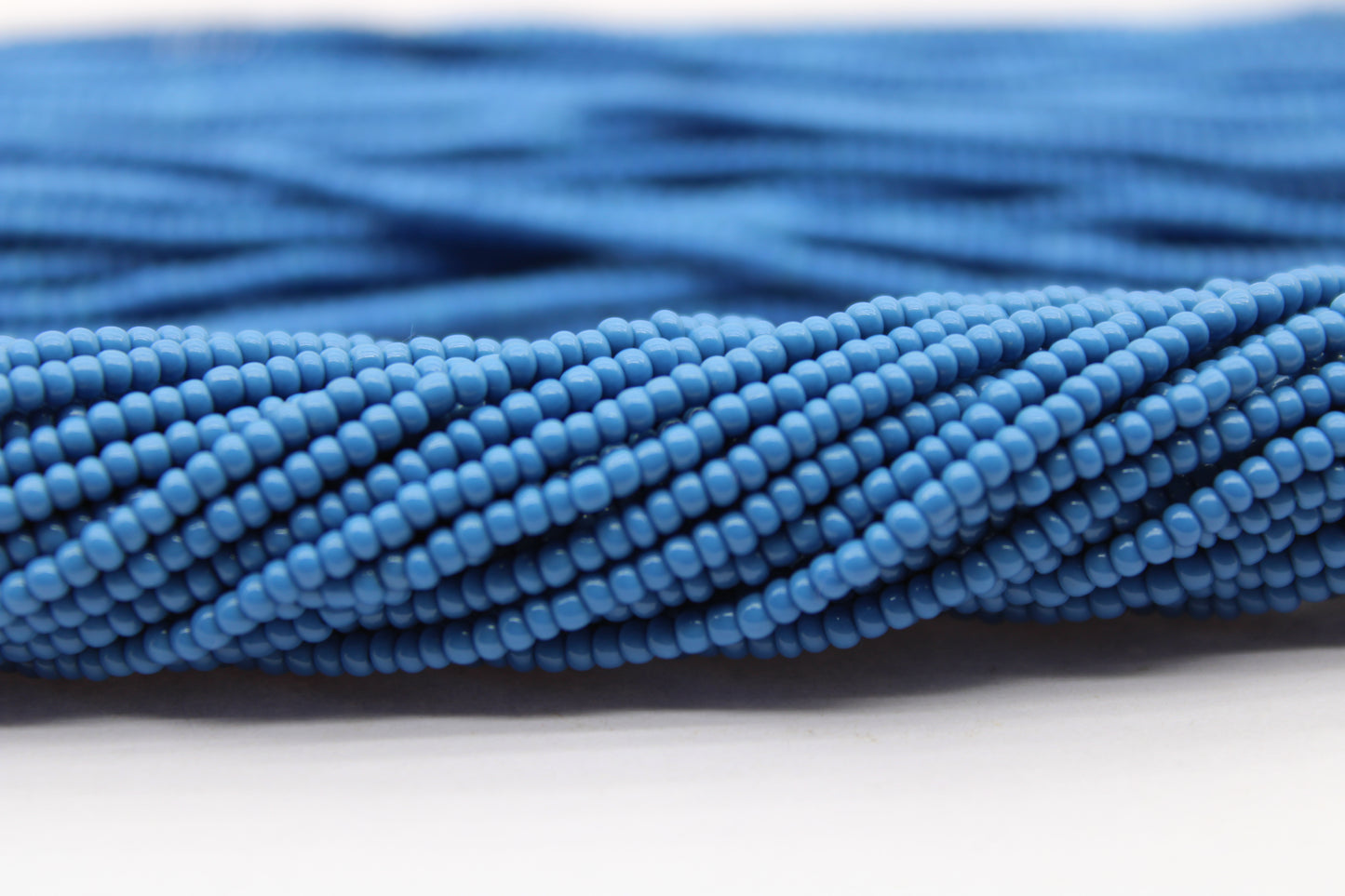 11/0 Preciosa Seed Beads, Slate Blue Opaque, 1 Hank, Czech Seed Beads, Embroidery Material, Jewelry Supply, 33220