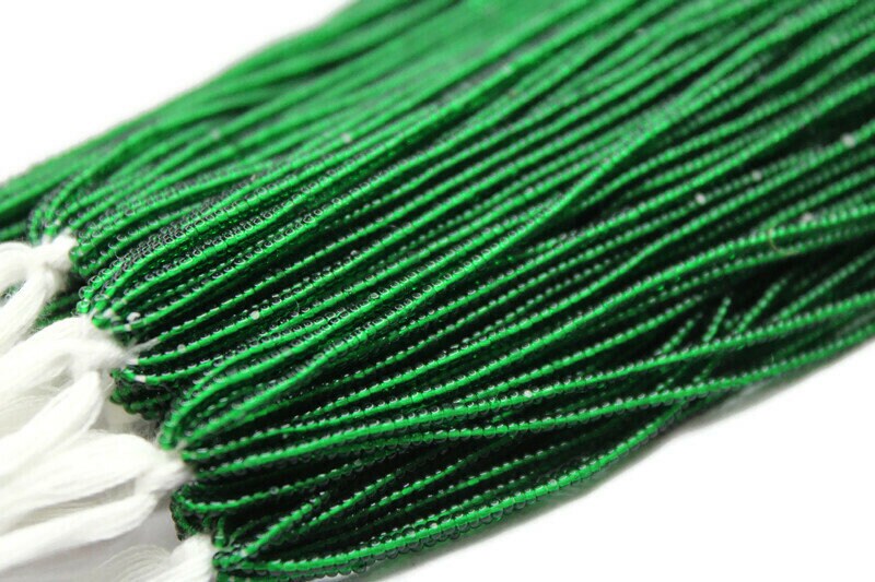 13/0 Preciosa Seed Beads, Transparent Light Bottle Green, 1/3/5 Hanks, Czech Seed Beads, Embroidery Beads, Craft Supply, Jewelry Findings, 50060
