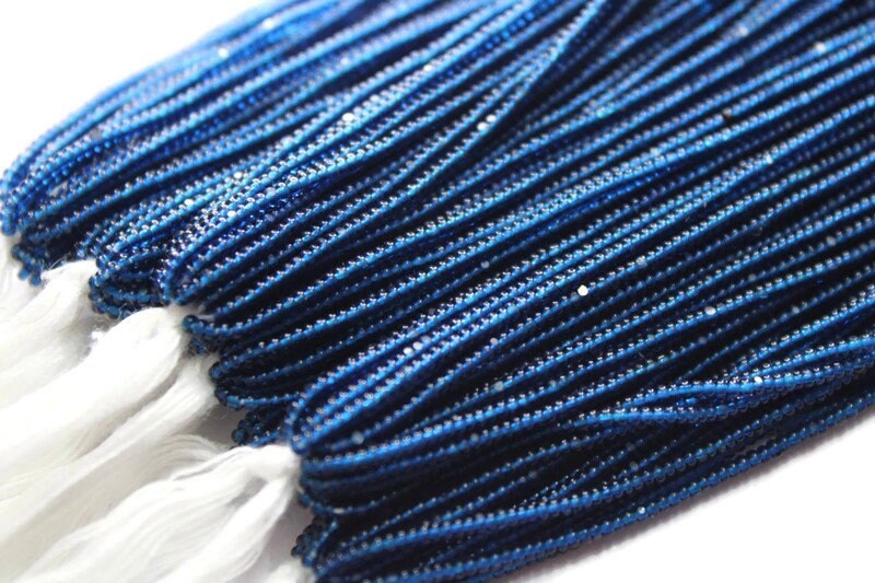 13/0 Charlotte Cut Beads, Tr. Capri Blue, 1/3/5 Hanks, Preciosa Ornella Beads, Embroidery Beads, Craft Supply, Jewelry Findings, 60100.
