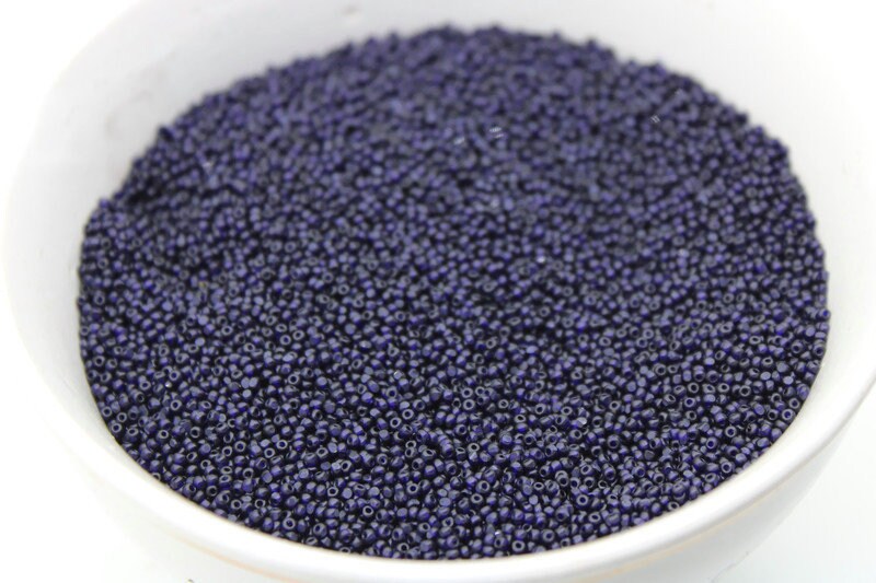 13/0 Charlotte True Cut Beads, Tr. Navy Blue (2 Perfect Facets) 5/10/20/50/250/500 Grams, Embroidery Material, Jewelry Supply, Premium True Cuts, 30110