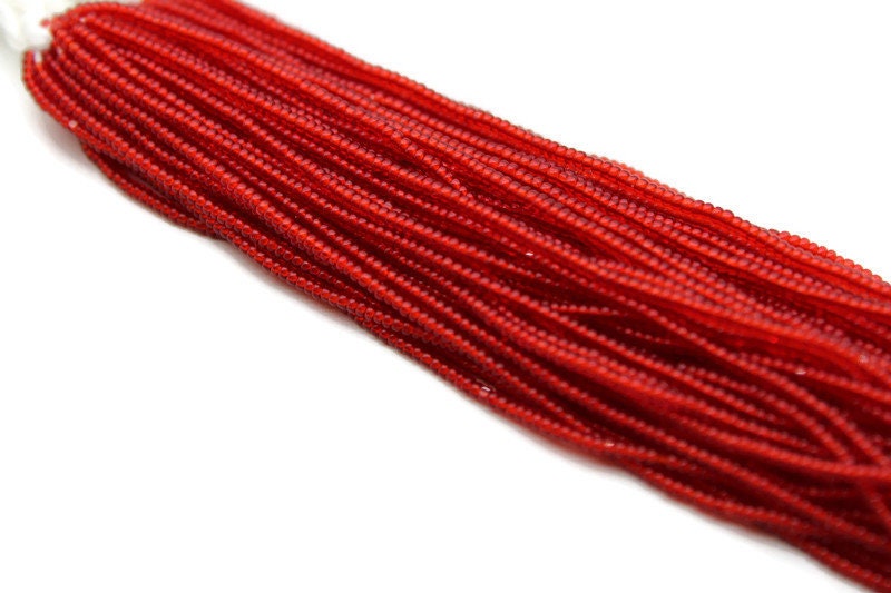 13/0 Charlotte Cut Beads, Tr. Light Red, 1/3/5 Hanks, Preciosa Ornella Beads, Embroidery Beads, Craft Supply, Jewelry Findings, 90070.