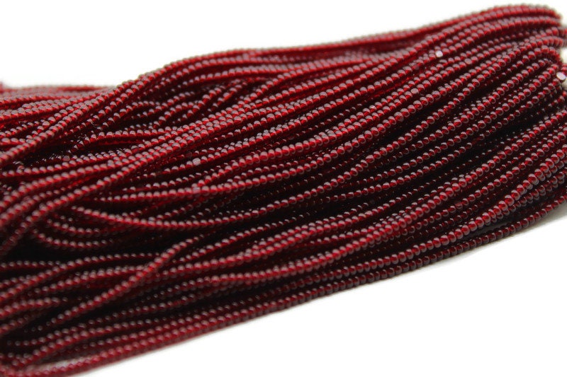 13/0 Charlotte Cut Beads, Tr. Ruby Red, 1/3/5 Hanks, Preciosa Ornella Beads, Embroidery Beads, Craft Supply, Jewelry Findings, 90120.