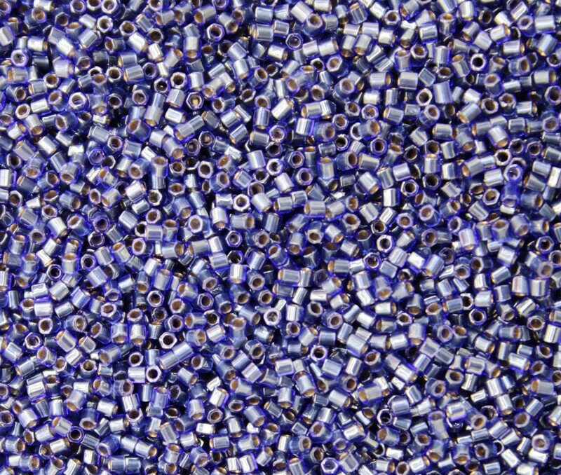 Miyuki Hexagon 2 Cut, 15/0, Sapphire Blue Inside-Color, Japanese Seed Beads, 10/20/50 Grams, Hex Cut Beads, Miyuki Beads, Embroidery Material, S22