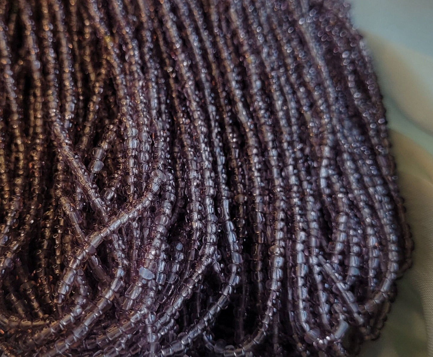 11/0 Charlotte Chip Beads, Tr.Light Amethyst (2 Perfect Facets) 1/3/5 Hanks, Handmade Charlotte, Jewelry Supply, Charlotte True Cut Beads