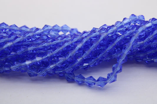 4mm Czech Crystal Bicone Beads, Embroidery Material, Jewelry supply, Tanzanite