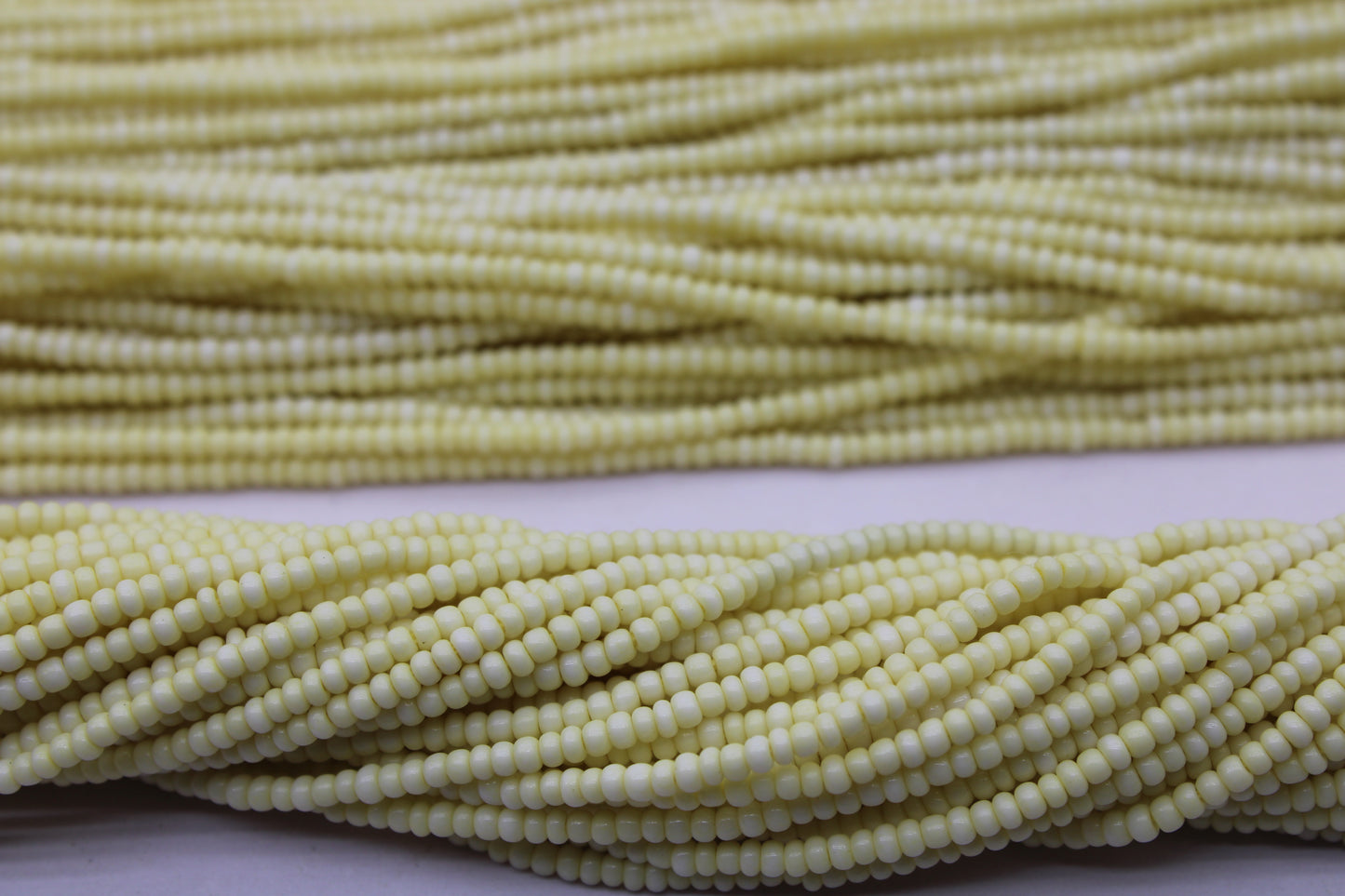 11/0 Preciosa Seed Beads, Cream Frosted, 1 Hank, Czech Seed Beads, Embroidery Material, Jewelry Supply, 1001