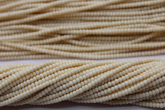 11/0 Preciosa Seed Beads, Biscuit Frosted, 1 Hank, Czech Seed Beads, Embroidery Material, Jewelry Supply, 1004