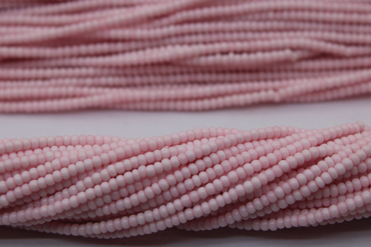 11/0 Preciosa Seed Beads, Light Pink Frosted, 1 Hank, Czech Seed Beads, Embroidery Material, Jewelry Supply, 1003