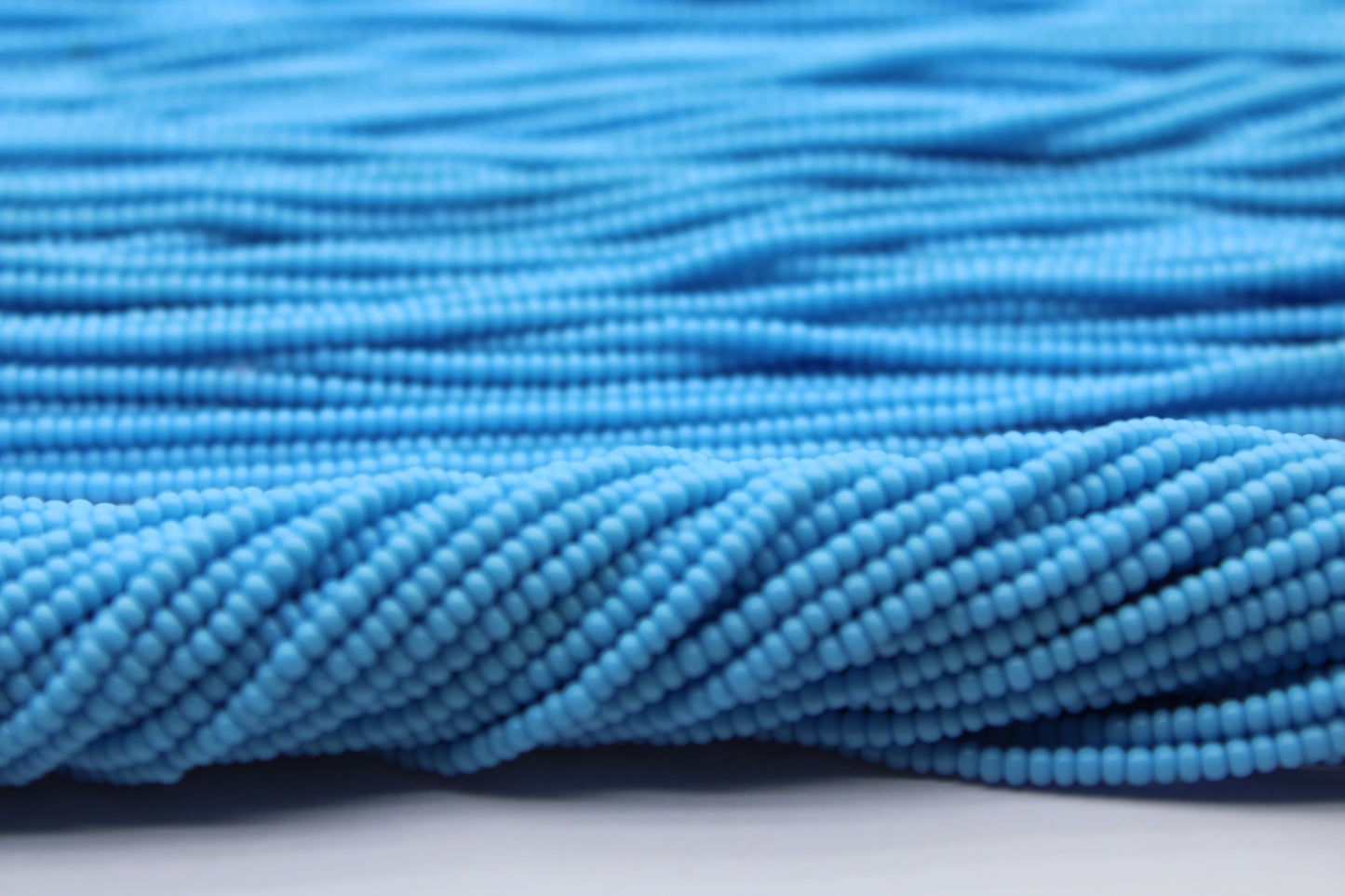 11/0 Preciosa Seed Beads, Blue Opaque, 1 Hank, Czech Seed Beads, Embroidery Material, Jewelry Supply, 63020