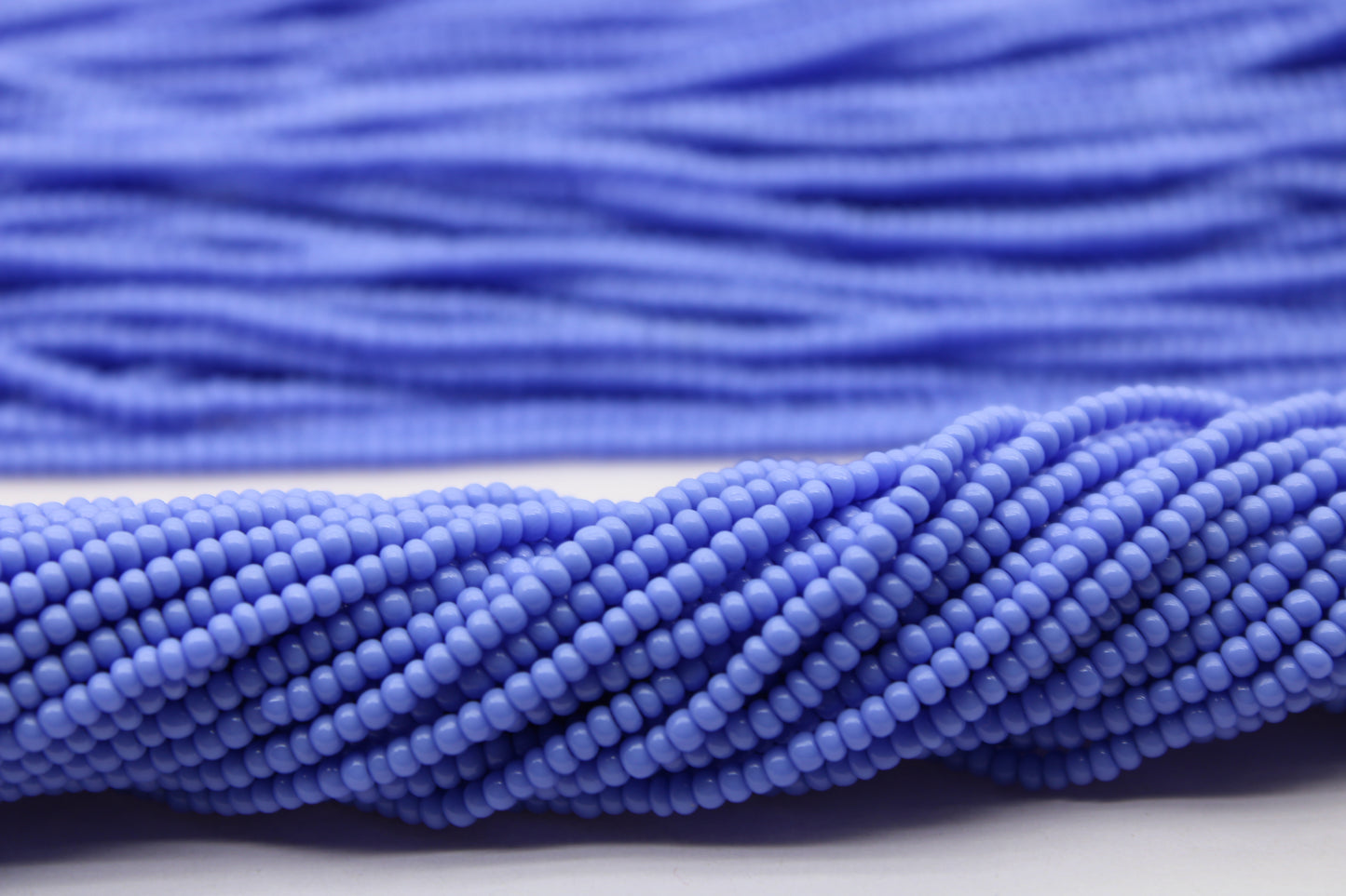11/0 Preciosa Seed Beads, Pale Blue Opaque, 1 Hank, Czech Seed Beads, Embroidery Material, Jewelry Supply, 33020