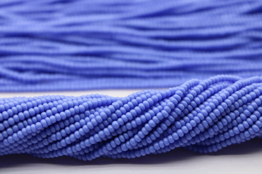 11/0 Preciosa Seed Beads, Pale Blue Opaque, 1 Hank, Czech Seed Beads, Embroidery Material, Jewelry Supply, 33020