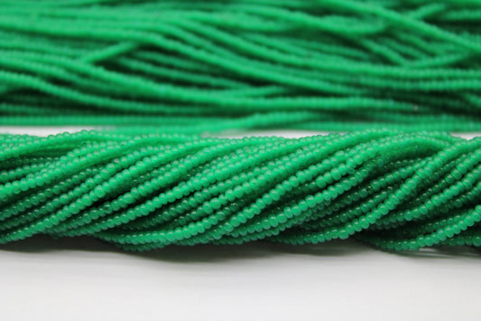 11/0 Preciosa Seed Beads, Opal Green, 1 Hank, Czech Seed Beads, Embroidery Material, Jewelry Supply, 52240
