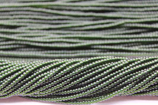 11/0 Preciosa Seed Beads, Olivine Transparent, 1 Hank, Czech Seed Beads, Embroidery Material, Jewelry Supply, 50290