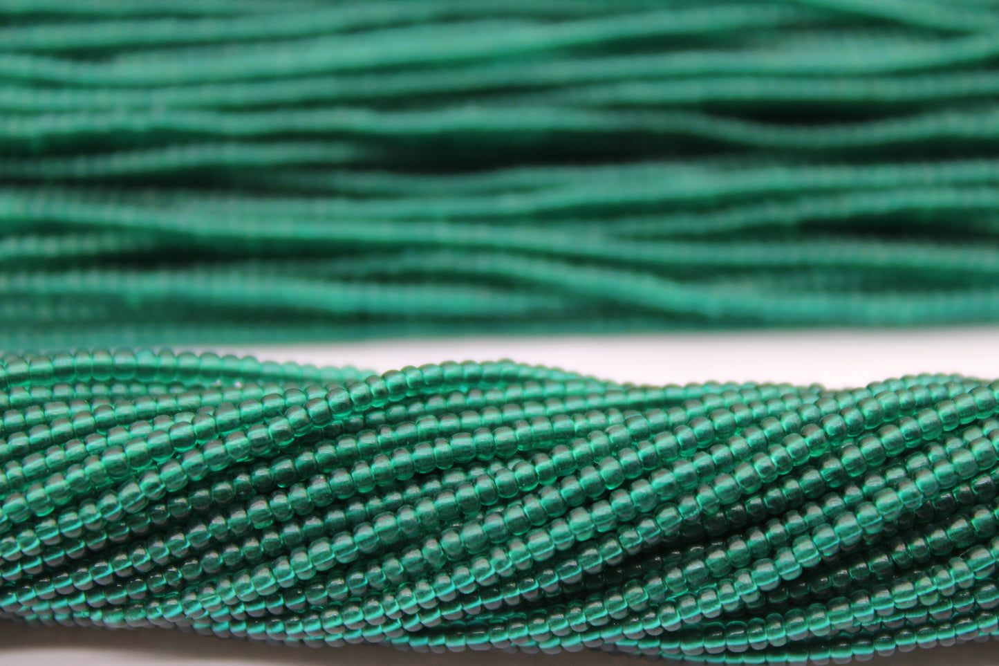 11/0 Preciosa Seed Beads, Blue Zircon Transparent, 1 Hank, Czech Seed Beads, Embroidery Material, Jewelry Supply, 50710