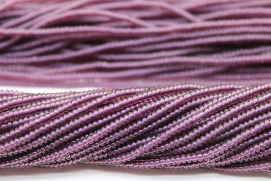 11/0 Preciosa Seed Beads, Light Amethyst Transparent, 1 Hank, Czech Seed Beads, Embroidery Material, Jewelry Supply, 20060