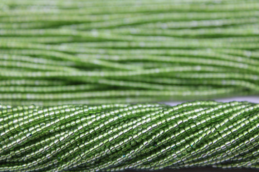 11/0 Preciosa Seed Beads, Peridot Silver-Lined, 1 Hank, Czech Seed Beads, Embroidery Material, Jewelry Supply, 57430