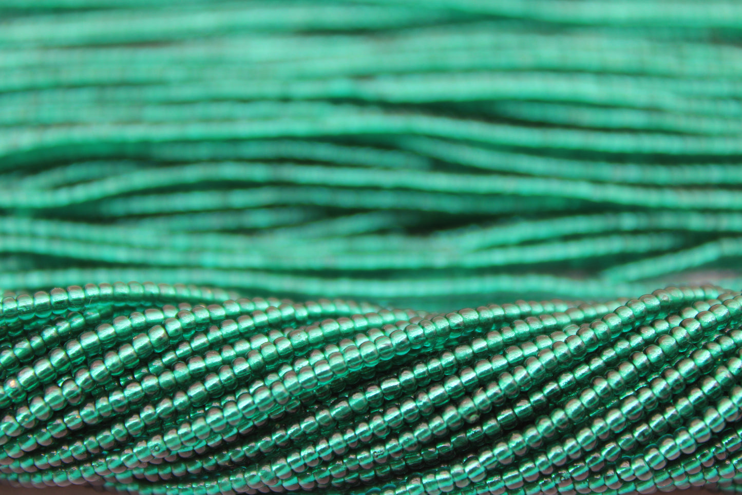 11/0 Preciosa Seed Beads, Blue Zircon Silver-Lined, 1 Hank, Czech Seed Beads, Embroidery Material, Jewelry Supply, 57710