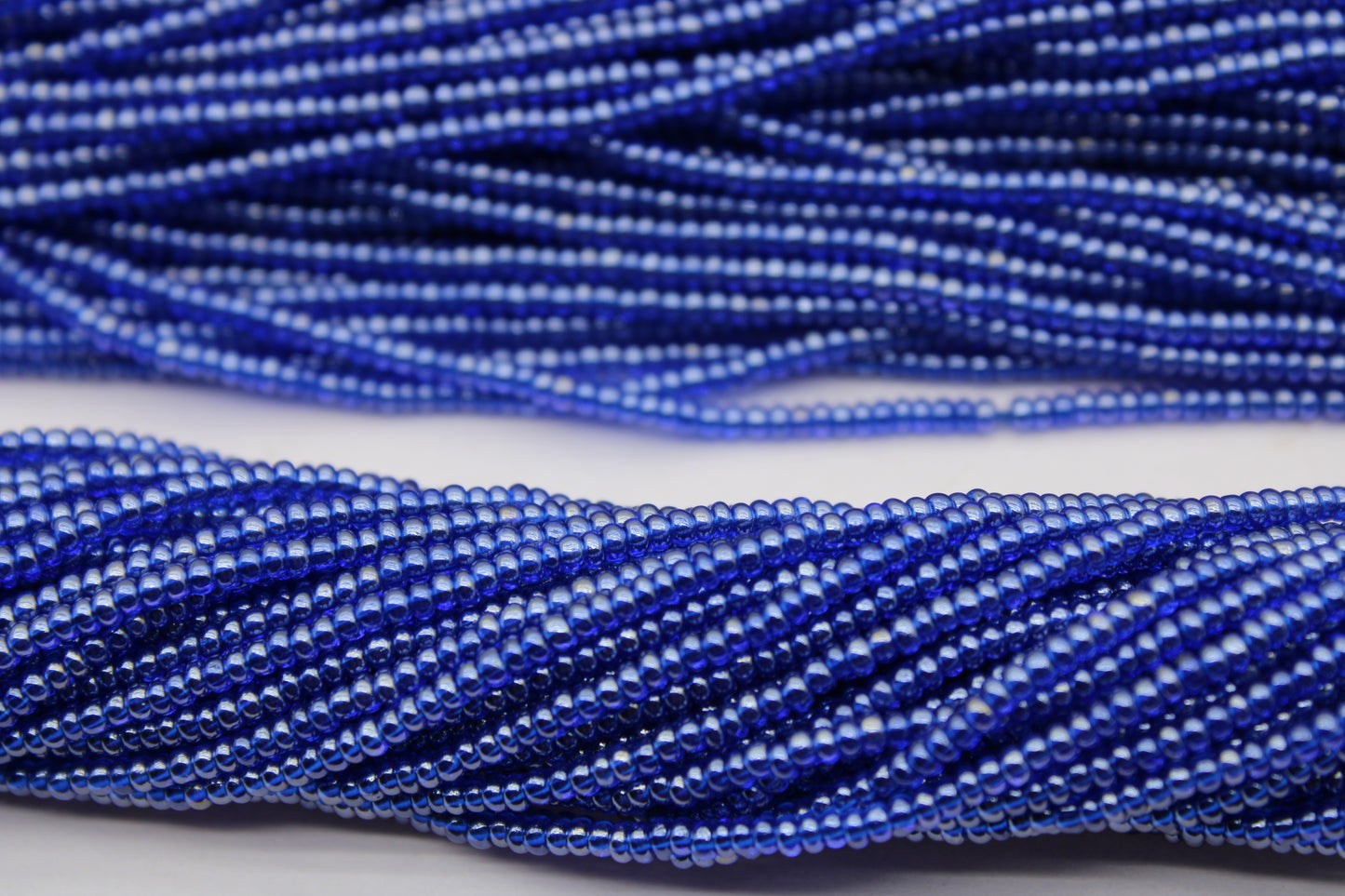 11/0 Preciosa Seed Beads, Cobalt Blue Transparent Luster, 1 Hank, Czech Seed Beads, Embroidery Material, Jewelry Supply, 1057
