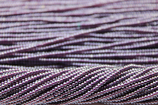 11/0 Preciosa Seed Beads, Amethyst Transparent Luster, 1 Hank, Czech Seed Beads, Embroidery Material, Jewelry Supply, 1054