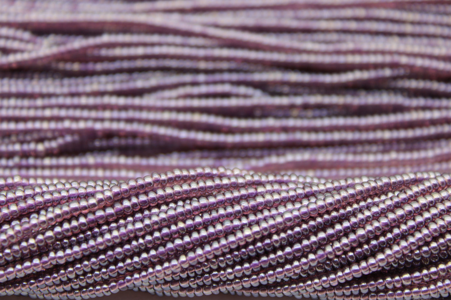 11/0 Preciosa Seed Beads, Light Amethyst Transparent Luster, 1 Hank, Czech Seed Beads, Embroidery Material, Jewelry Supply, 1053