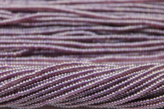 11/0 Preciosa Seed Beads, Light Amethyst Transparent Luster, 1 Hank, Czech Seed Beads, Embroidery Material, Jewelry Supply, 1053