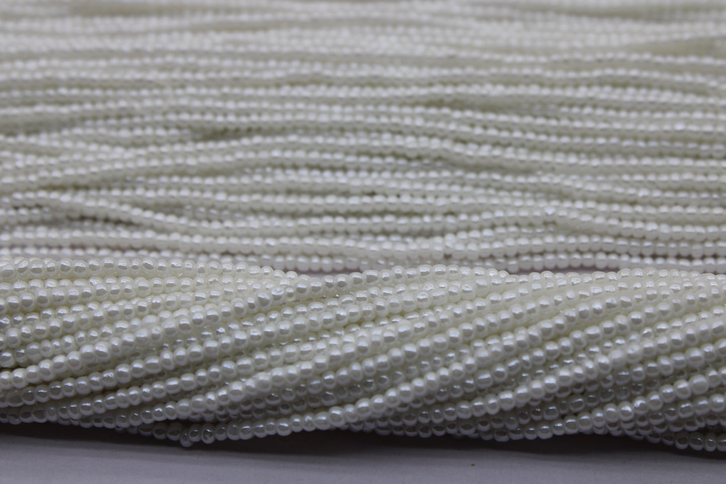 11/0 Preciosa Seed Beads, Alabaster White Opaque Luster, 1 Hank, Czech Seed Beads, Embroidery Material, Jewelry Supply, 57102