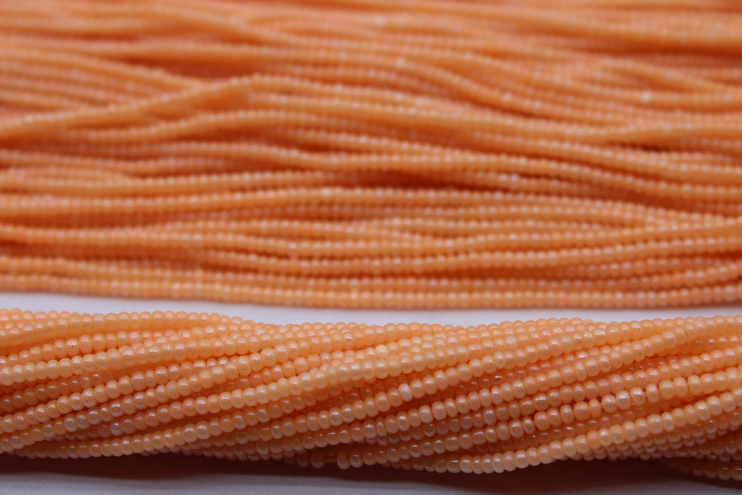 11/0 Preciosa Seed Beads, Pumpkin Luster, 1 Hank, Czech Seed Beads, Embroidery Material, Jewelry Supply, 01184