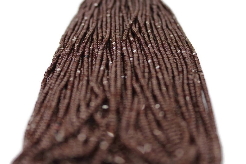 11/0 Charlotte true Cut Beads Opaque Coffee Brown (2 Perfect Facets) 10/20/50/250/500 Grams, Embroidery Material, Jewelry Bead, Premium True Cuts, 13780