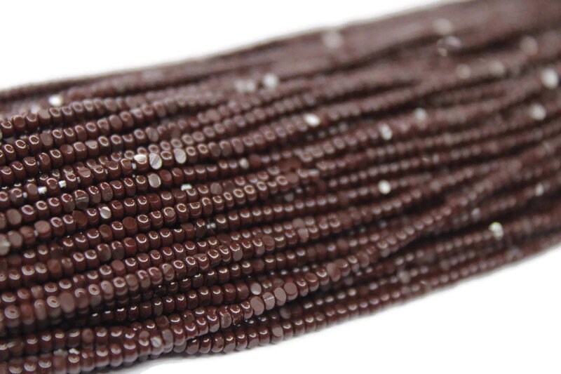 11/0 Charlotte true Cut Beads Opaque Coffee Brown (2 Perfect Facets) 10/20/50/250/500 Grams, Embroidery Material, Jewelry Bead, Premium True Cuts, 13780