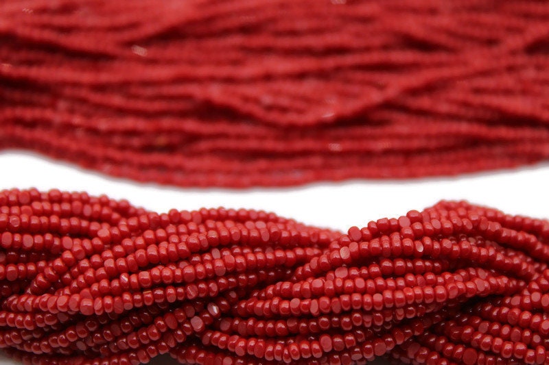 11/0 Charlotte true Cut Beads Op. Dark Red (2 Perfect Facets) 10/20/50/250/500 Grams, Embroidery Material, Jewelry Supply, Vintage Premium True Cuts, 93210