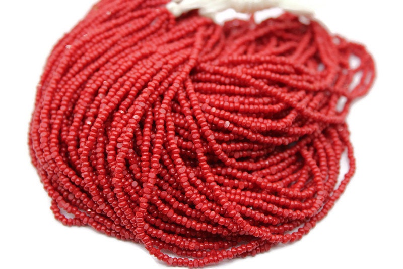 11/0 Charlotte true Cut Beads Op. Dark Red (2 Perfect Facets) 10/20/50/250/500 Grams, Embroidery Material, Jewelry Supply, Vintage Premium True Cuts, 93210