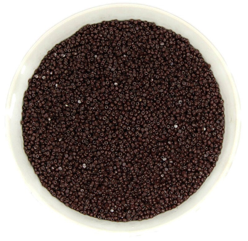 11/0 Charlotte true Cut Beads Opaque Coffee Brown (2 Perfect Facets) 10/20/50/250/500 Grams, Embroidery Material, Jewelry Bead, Premium True Cuts, 13780