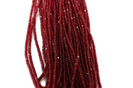 11/0 Charlotte true Cut Beads Transparent D. Red (2 Perfect Facets) 10/20/50/250/500 Grams. Embroidery Material, Jewelry Supply, Premium True Cuts, 90120