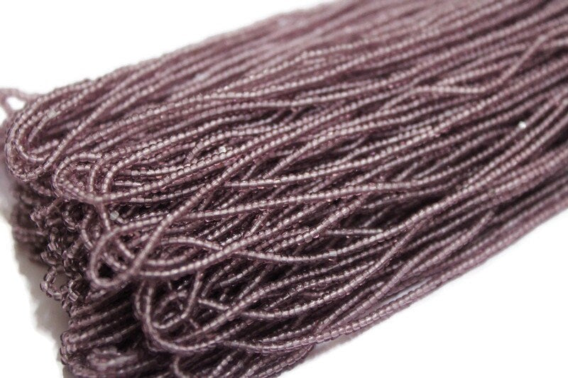 13/0 Preciosa Seed Beads, Transparent Light Amethyst, 1/3/5 Hanks, Czech Seed Beads, Embroidery Beads, Craft Supply, Jewelry Findings, 20060