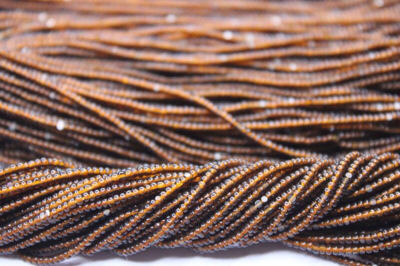 13/0 Charlotte Cut Beads, Tr. Light Brown, 1/3/5 Hanks, Preciosa Ornella Beads, Embroidery Beads, Craft Supply, Jewelry Findings, 10140.