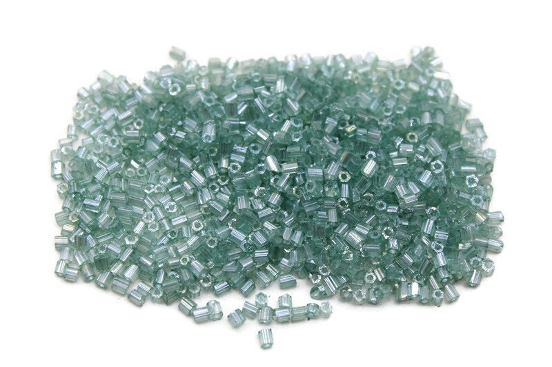 11/0 2 Cut Seed Beads, Marine Blue Luster, 20/50/100 Grams Packs, Embroidery making, Economical Jewelry Making, Indian Hex Cut, Hexagon Beads, 54D/20.