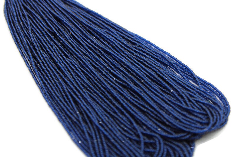 13/0 Charlotte True Cut Beads, Tr. Montana Blue (2 Perfect Facets) 5/10/20/50/250/500 Grams, Embroidery Material, Jewelry Supply, Premium True Cuts, 60100