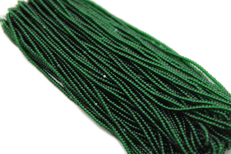 13/0 Charlotte Cut Beads, Tr. Light Bottle Green, 1/3/5 Hanks, Preciosa Ornella Beads, Embroidery Beads, Craft Supply, Jewelry Findings, 50120.