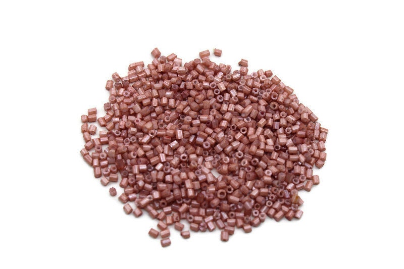 11/0 2 Cut Seed Beads, Sweet Potato Frosted, 20/50/100 Grams Packs, Embroidery making, Economical Jewelry Making, Indian Hexagon Beads, 1015D/14.