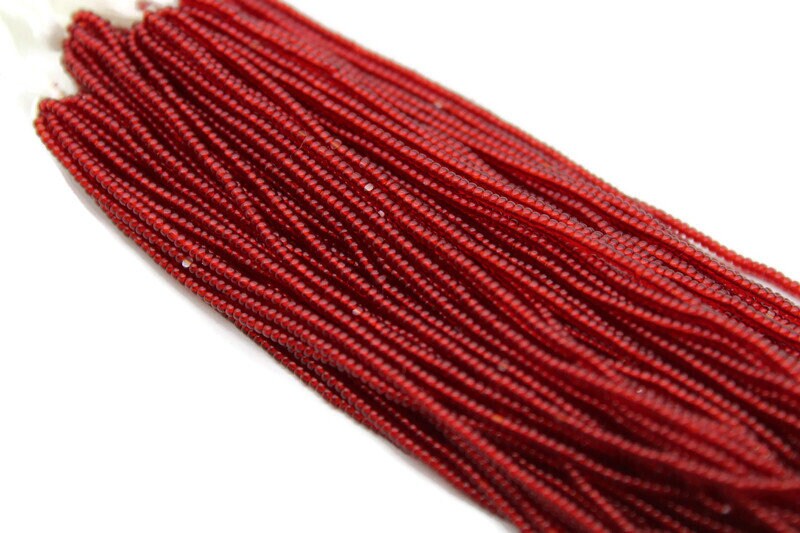 13/0 Charlotte Cut Beads, Tr. Red, 1/3/5 Hanks, Preciosa Ornella Beads, Embroidery Beads, Craft Supply, Jewelry Findings, 90090.