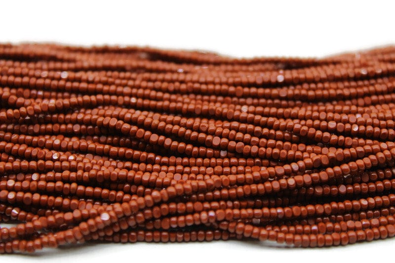 11/0 Charlotte true Cut Beads Opaque Copper Brown (2 Perfect Facets) 10/20/50/250/500 Grams, Embroidery Material, Jewelry Supply, Premium True Cuts, 93300