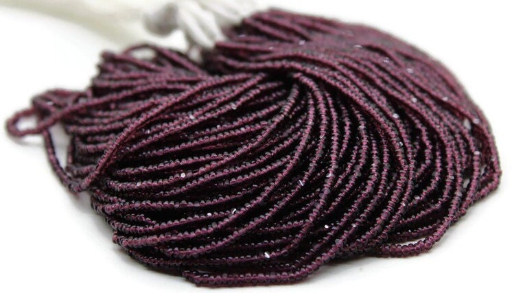 11/0 Charlotte true Cut Beads Tr. Dark Amethyst (2 Perfect Facets) 1/3/5 Hanks, Embroidery Material, Jewelry Supply, Vintage Premium True Cuts, 20080